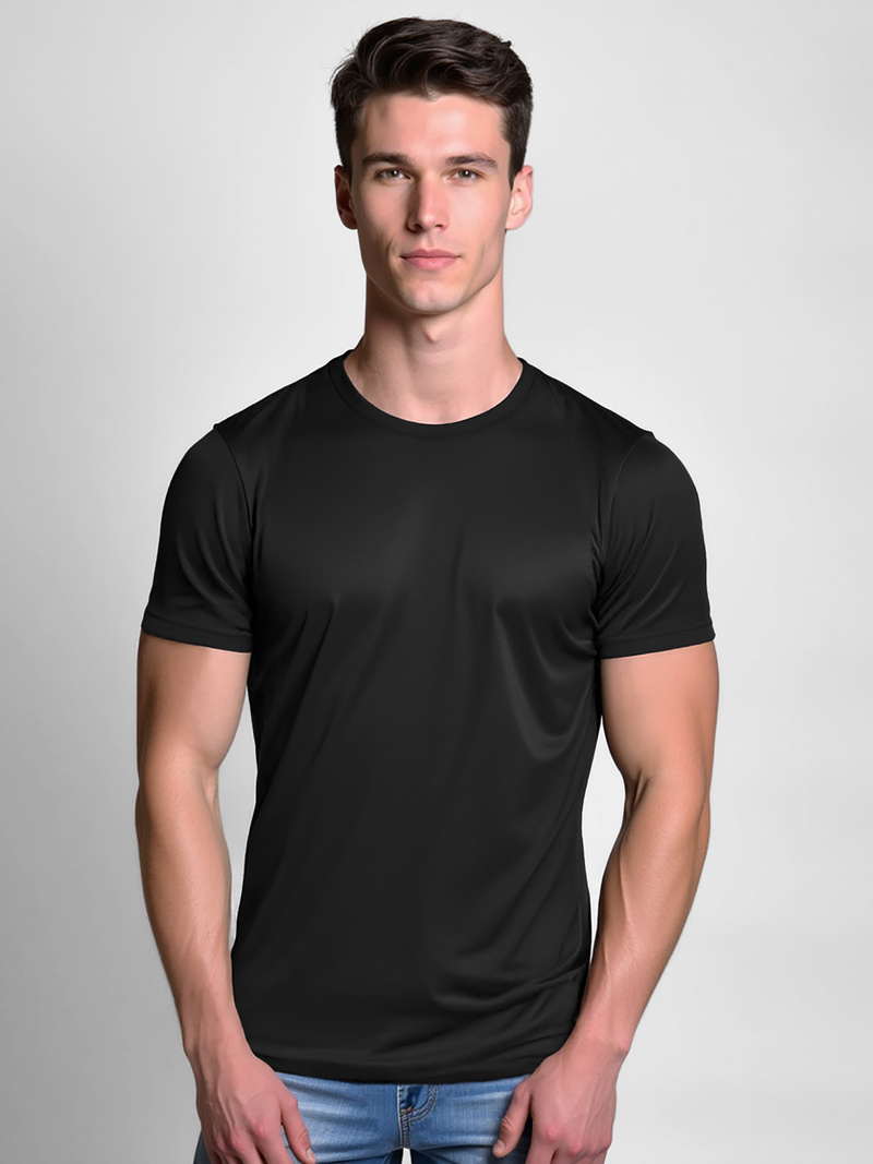 Tricou bărbați negru OZONEE O/T1277/3Z