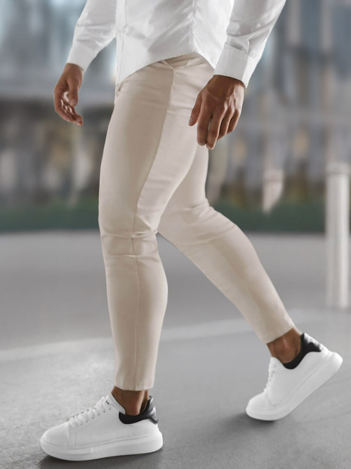 Pantaloni Chino Bărbaţi Bej OZONEE O/P4049Z