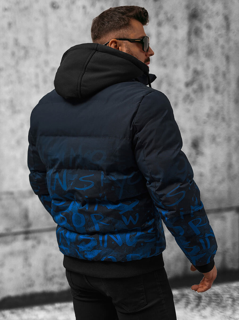 Geacă bărbați albastru marin OZONEE JS/27M8102