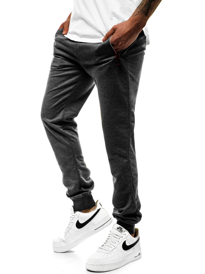 Pantaloni de trening bărbaţi antracit JS/XW007S