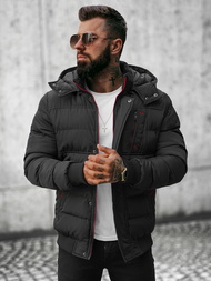 Jachetă bărbați neagră OZONEE JB/JP1185Z