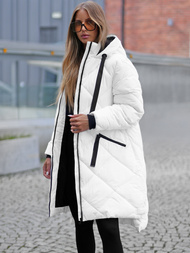 Geacă de femei alb OZONEE JS/5M3168/281Z