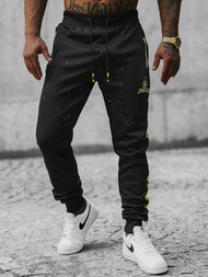 Pantaloni de trening bărbaţi negri OZONEE JS/K10232Z