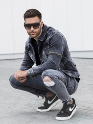 Blugi bărbaţi antracit OZONEE O/B6006