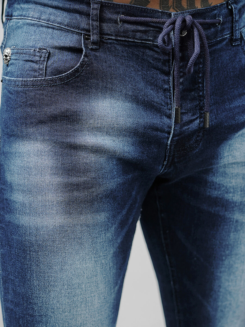 Blugi bărbaţi albaștri închis OZONEE NB/MP0021BSZ