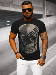 Tricou bărbați negru OZONEE NB/MT3038Z