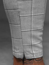 Pantaloni chino bărbaţi gri OZONEE DJ/550172