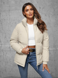 Geacă de femei ecru OZONEE JS/5M3169/62