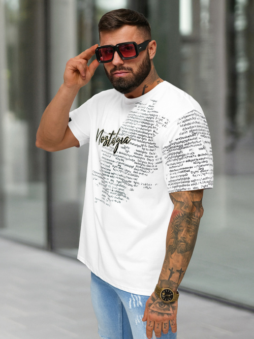 Tricou bărbați alb OZONEE O/YN2/631