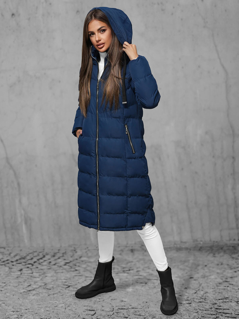 Geacă de femei albastru marin OZONEE JS/M736/215