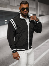 Jachetă de bărbați neagră OZONEE JS/5M3218/392