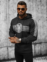 Hanorac bărbați negru OZONEE JS/8B996/3