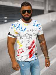 Tricou bărbați alb OZONEE JS/8T1211/1