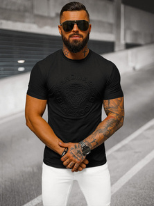 Tricou bărbați negru OZONEE NB/MT3056Z