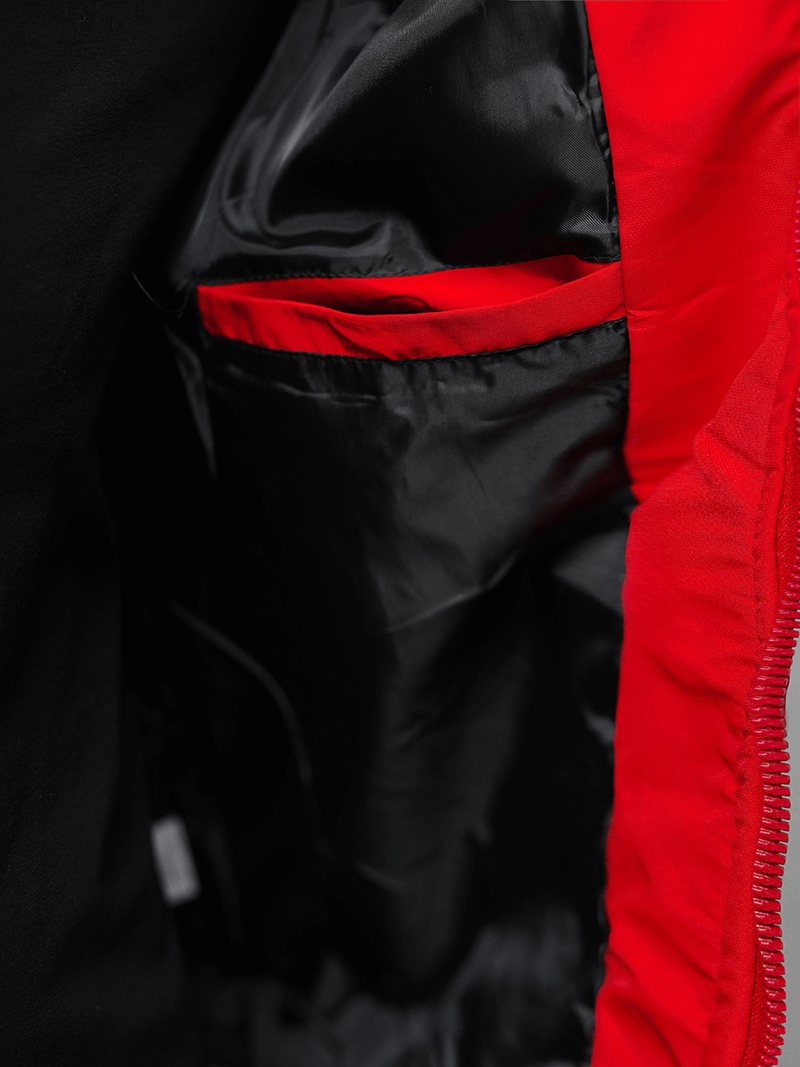 Jachetă de primăvară bărbați roșie OZONEE JS/84M3013/270