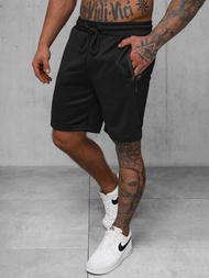Pantaloni scurți sport bărbați negri OZONEE JS/17K532/3