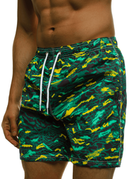 Pantaloni scurti de baie bărbați verde OZONEE JS/ST072