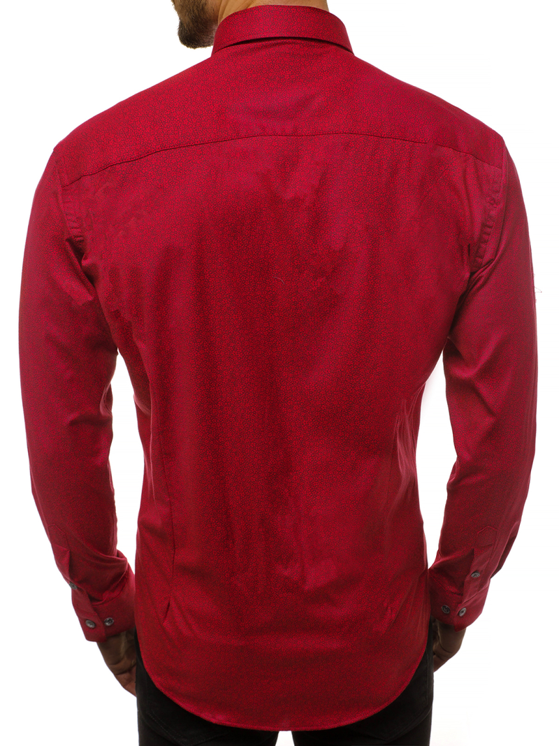 Cămașă bărbați roșie OZONEE B/K59