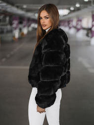 Geacă de femei neagra OZONEE JS/11Z8080Z