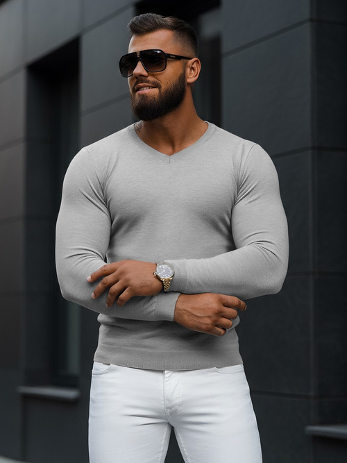 Pulover bărbați gri OZONEE NB/MMB601/2Z