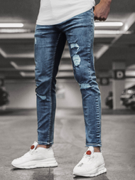 Pantaloni bărbaţi albaștri OZONEE DP/521