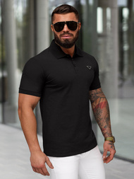 Tricou polo bărbați negru OZONEE NB/MT3122