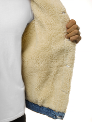 Jachetă de blugi bărbați albastră deschis OZONEE BN/5941