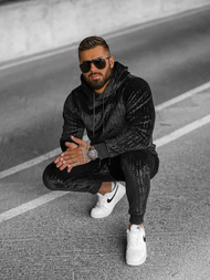 Trening catifea bărbați negru OZONEE O/3A81Z