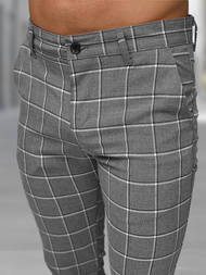 Pantaloni chino bărbaţi antracit închis OZONEE DJ/5522Z