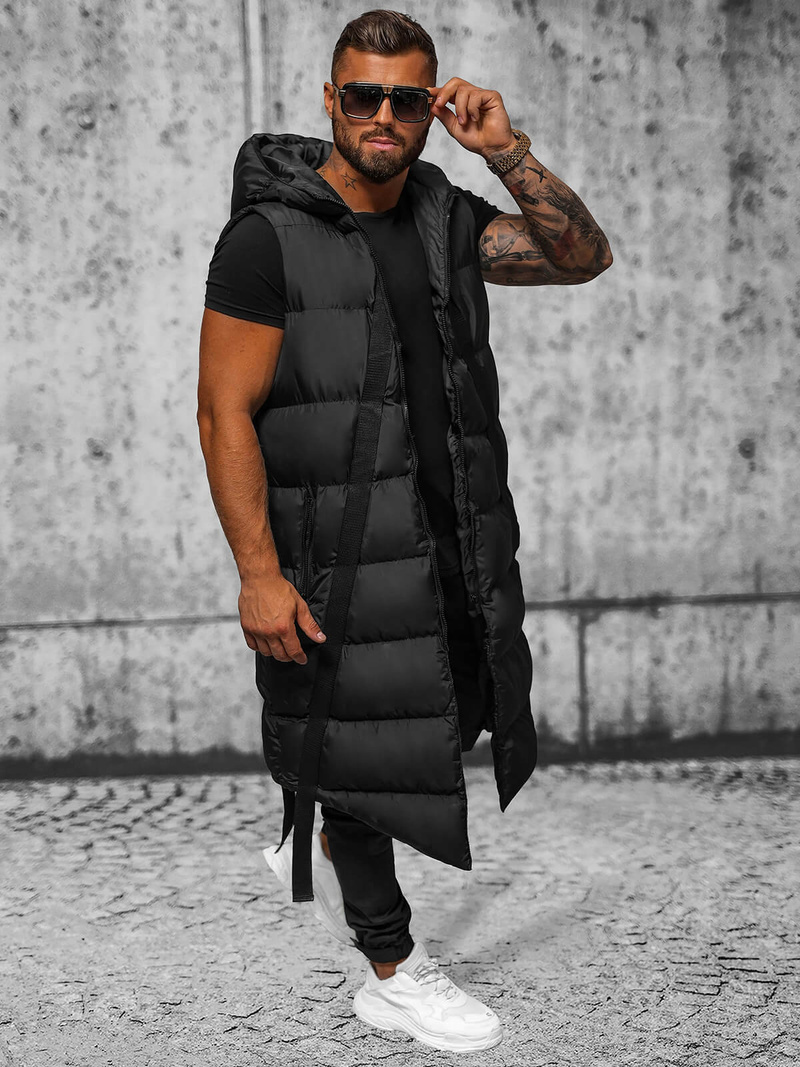 Vestă bărbați neagră OZONEE O/M3201