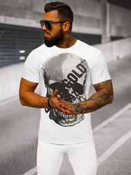 Tricou bărbați alb OZONEE NB/MT3038Z