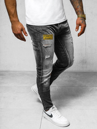 Blugi bărbaţi negri OZONEE NB/MP0047NZ