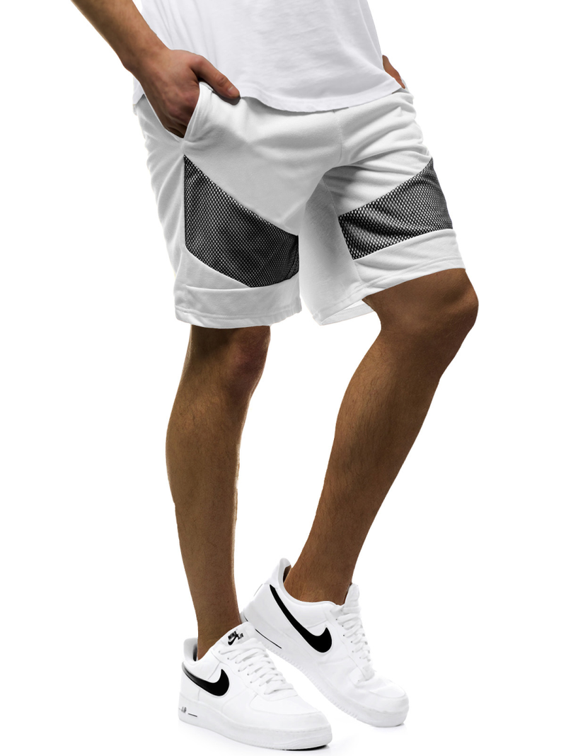 Pantaloni scurti bărbați albi OZONEE JS/KS2503