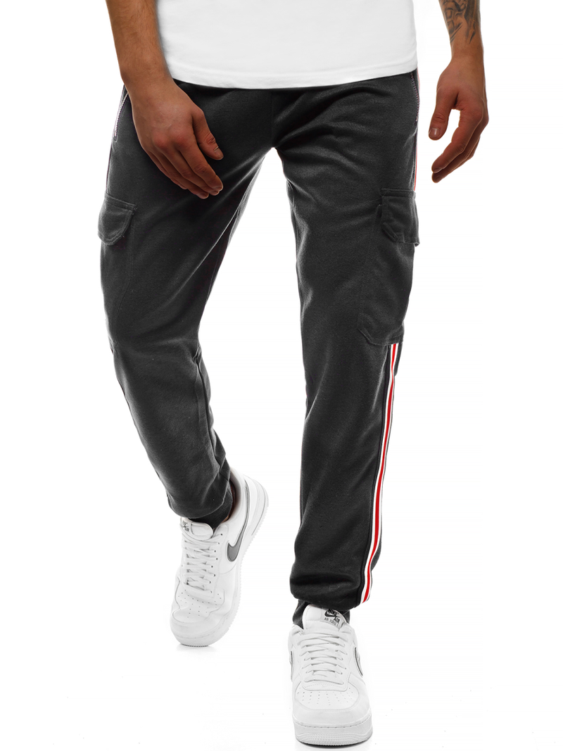 Pantaloni de trening bărbaţi negri OZONEE JS/JZ11009