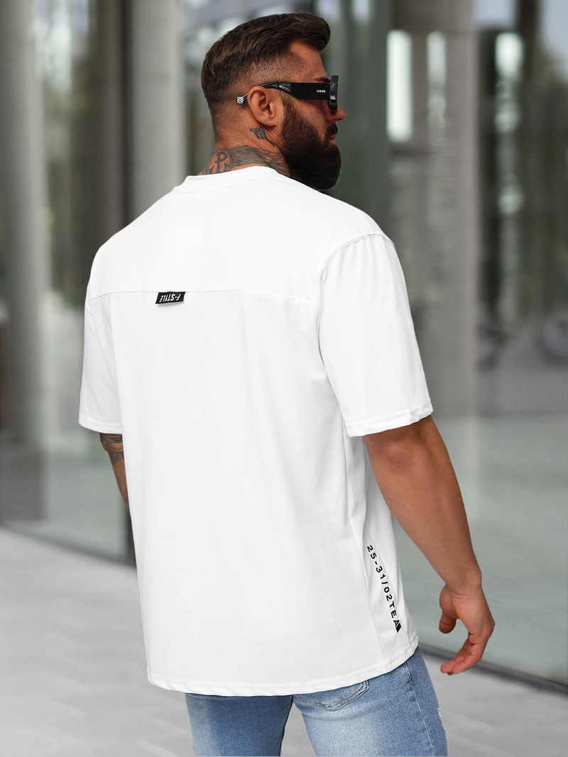 Tricou bărbați alb OZONEE O/QQ1185