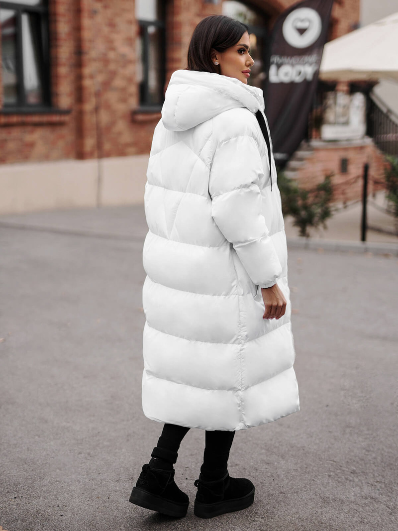 Geacă de femei alb OZONEE JS/5M3163/281Z