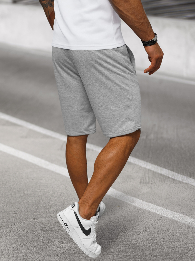 Pantaloni scurți sport bărbați gri OZONEE JS/8K100/2Z