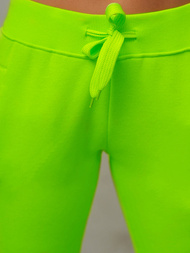 Pantaloni de training femei neon verde OZONEE JS/CK01/31Z
