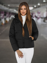 Geacă de femei neagră OZONEE JS/16M9187/392Z