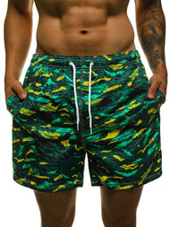 Pantaloni scurti de baie bărbați verde OZONEE JS/ST072