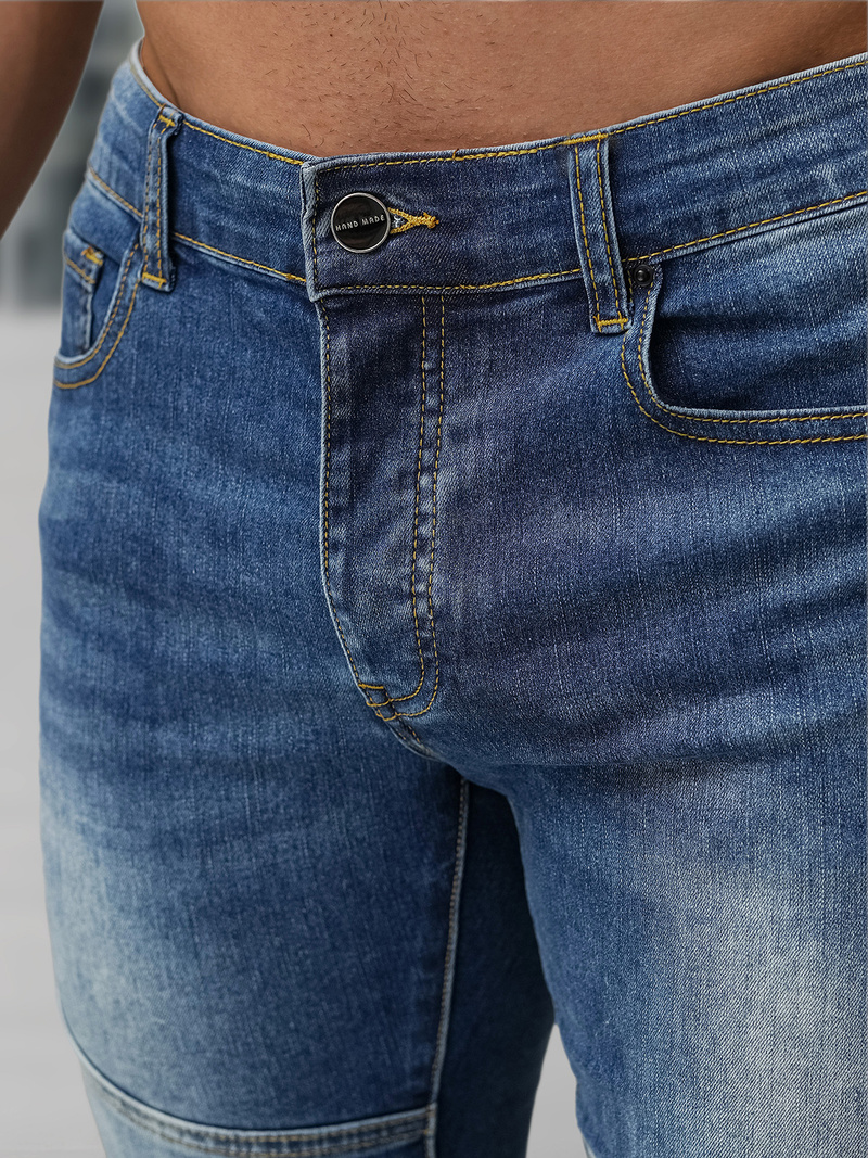 Blugi bărbaţi albaștri închis OZONEE NB/MP0082BS