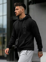 Hanorac bărbați negru OZONEE JS/8B1973/3