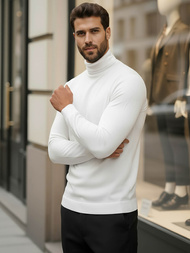 Pulover bărbați alb OZONEE V/V24504