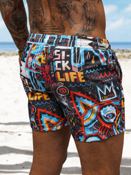 Pantaloni scurti de baie bărbați negri OZONEE O/22205002