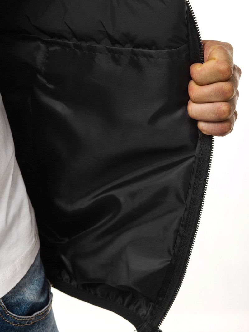 Jachetă bărbați neagră OZONEE JS/SM67Z