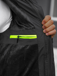 Geacă de iarnă parka bărbați neagră OZONEE JS/22M55/392