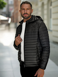 Geacă bărbați neagră OZONEE JS/16M9328/392B