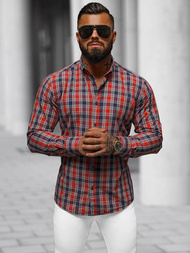 Cămașă bărbați roșie OZONEE O/V100