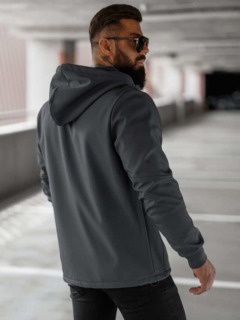 Jachetă bărbați softshell antracit OZONEE JS/27B6529/5Z