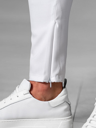 Pantaloni chino bărbaţi albi OZONEE DJ/3300Z